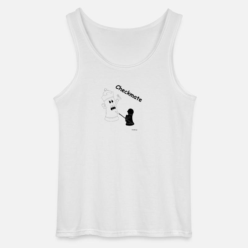 Checkmate / Schachmatt - Gildan Männer Tank Top - Weiß