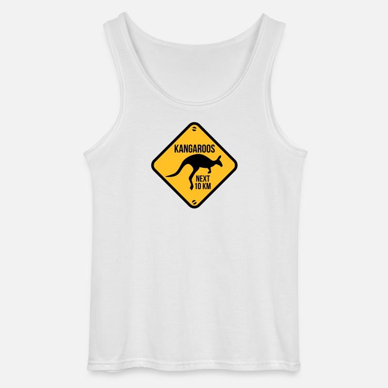 Australia - Australien - Gildan Männer Tank Top - Weiß