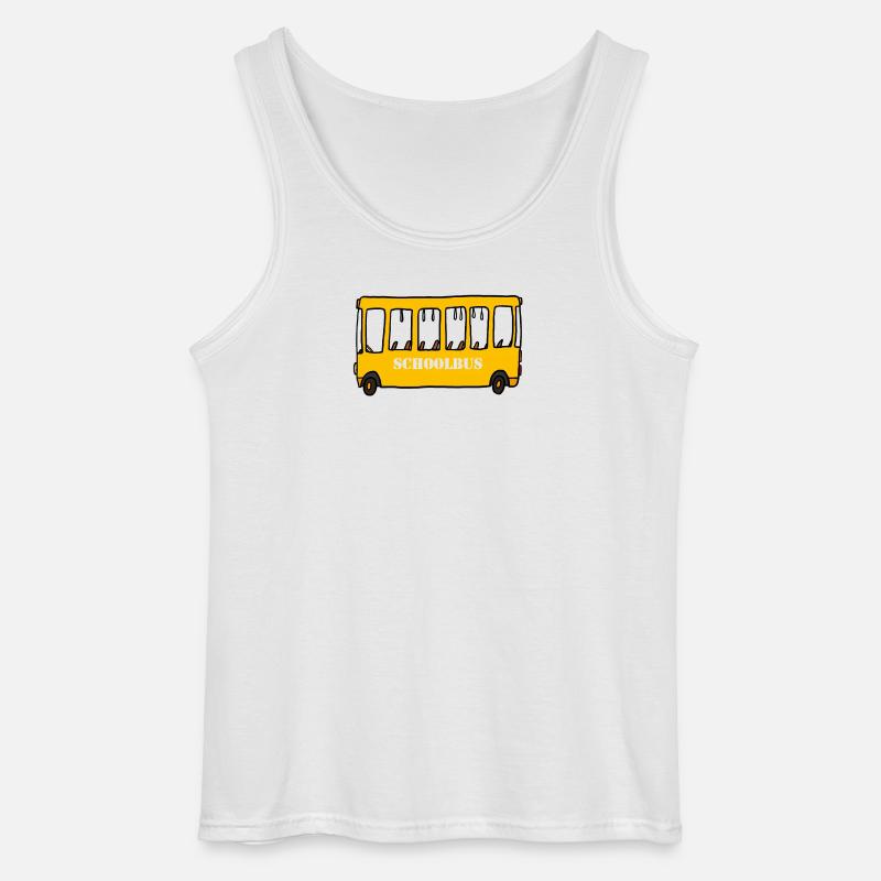 Schoolbus - Gildan Männer Tank Top - Weiß