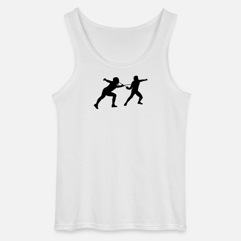 Fechten - Gildan Männer Tank Top - Weiß