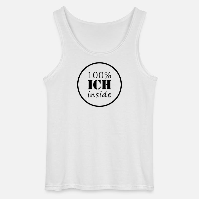 100% ich inside | Kreis - Gildan Männer Tank Top - Weiß