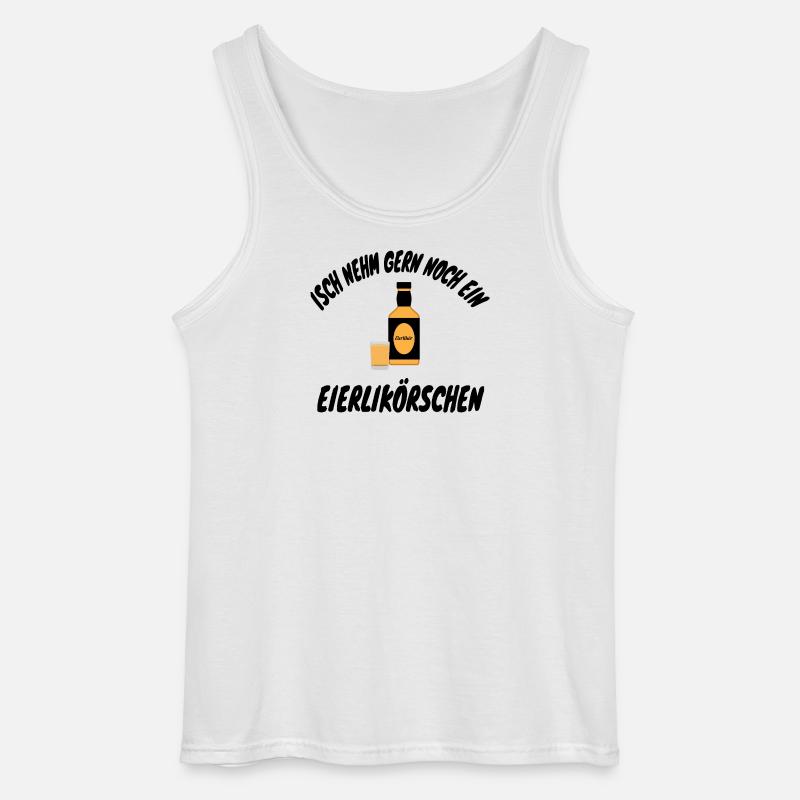 Isch nehm gern noch ein Eierlikörschen - Gildan Männer Tank Top - Weiß