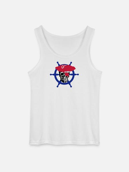 skull pirate - Débardeur Gildan Homme - blanc