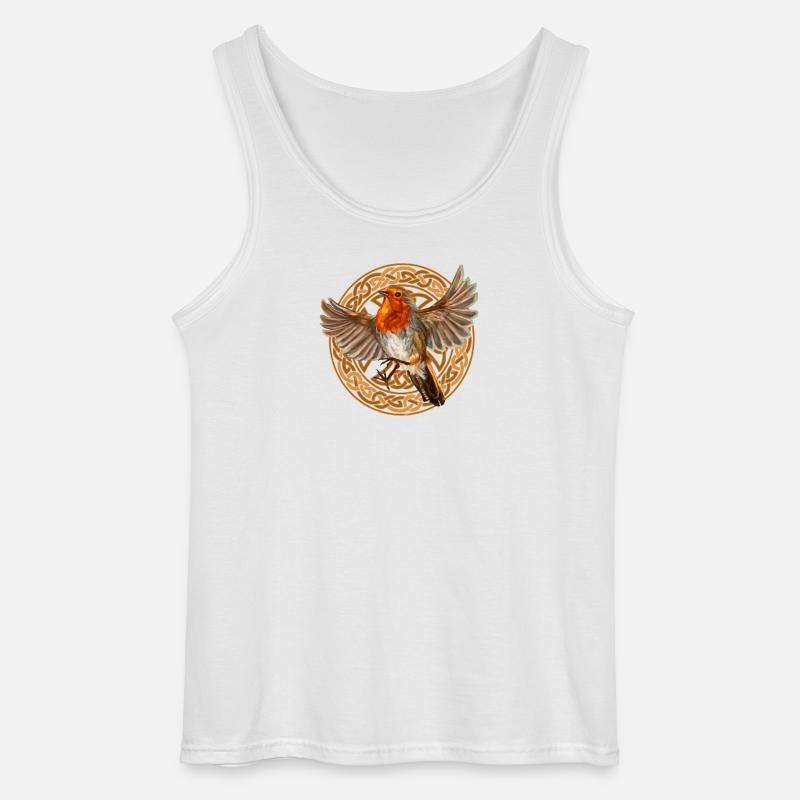 Robin Vogel - Gildan Männer Tank Top - Weiß