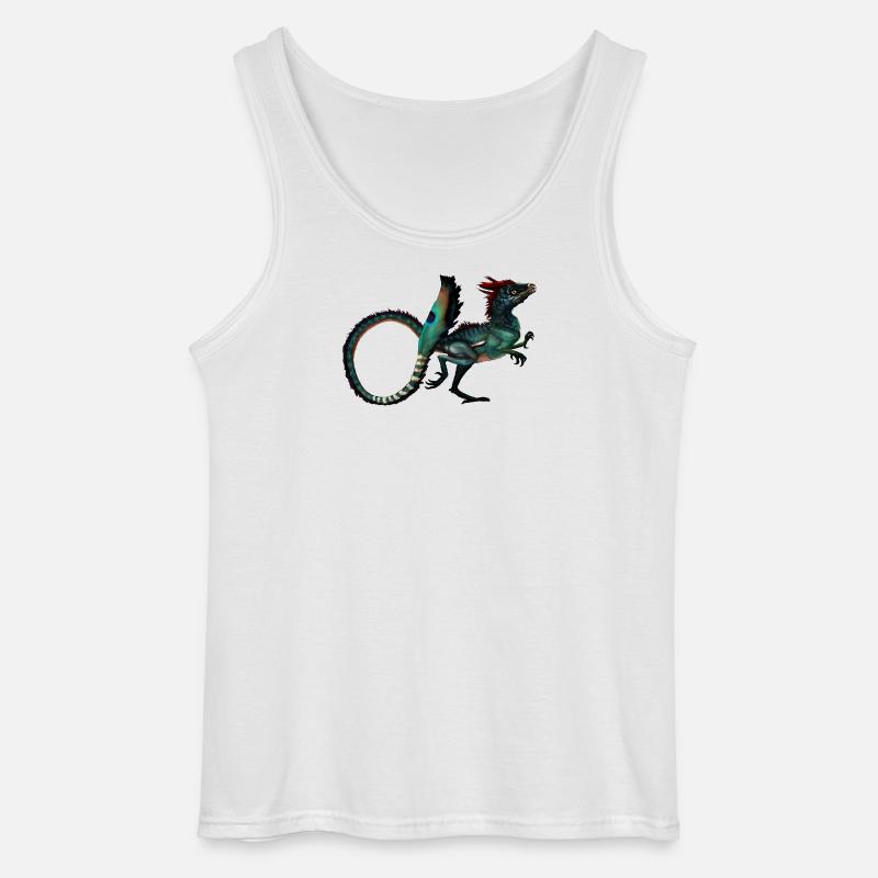 Dinosaurier - Gildan Männer Tank Top - Weiß