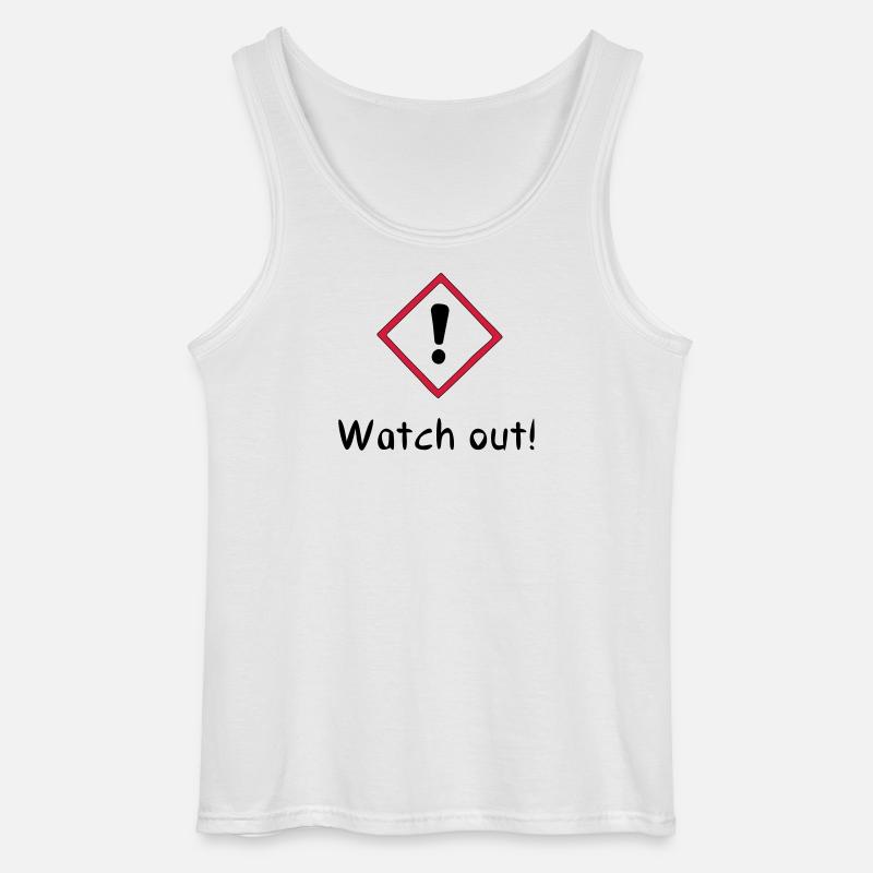 Watch out! - Gildan Männer Tank Top - Weiß