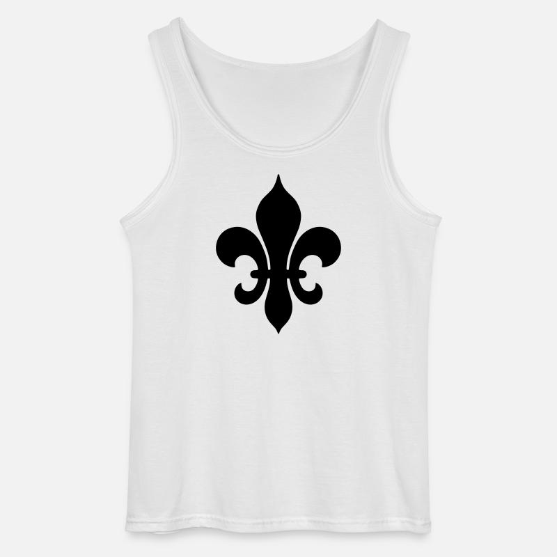 Medieval Fleur de Lis - Gildan Men’s Tank Top - white