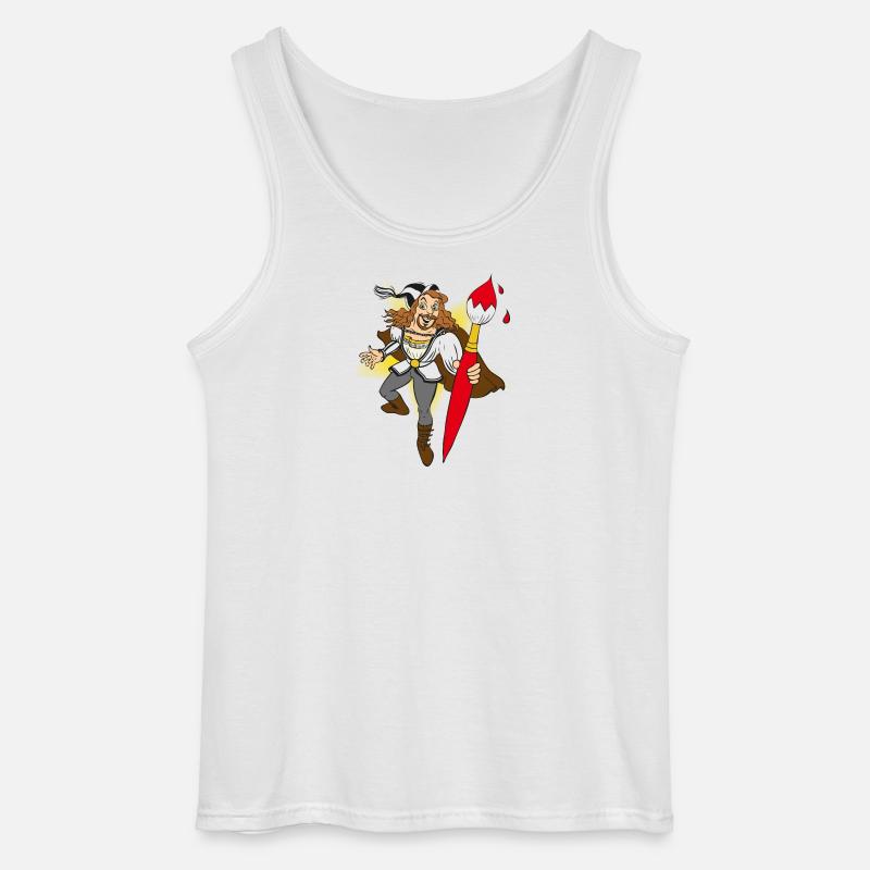 duerer-comic - Gildan Männer Tank Top - Weiß
