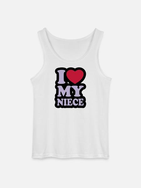 I love my niece - Gildan Men’s Tank Top - white