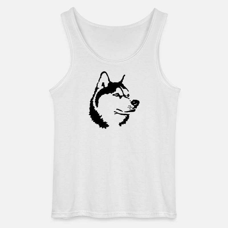 Husky - Gildan Männer Tank Top - Weiß