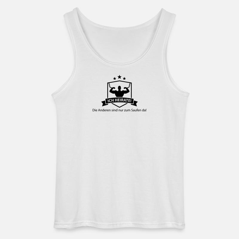 ich_heirate - Gildan Männer Tank Top - Weiß
