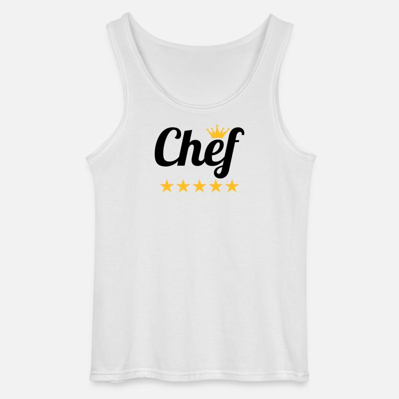 Chef - Gildan Männer Tank Top - Weiß