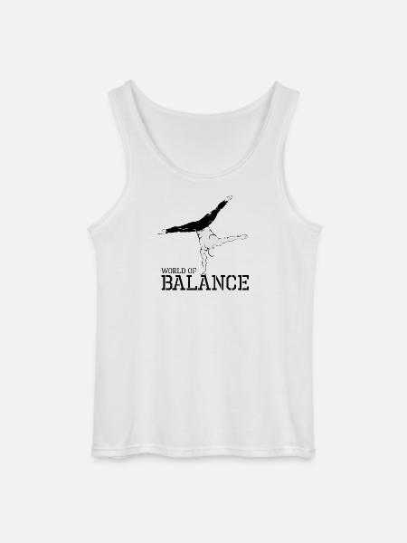 hand balance handstand calisthenics sport athlete - Gildan Men’s Tank Top - white