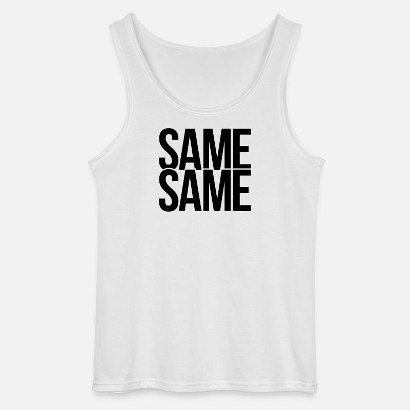 same same - Gildan Männer Tank Top - Weiß