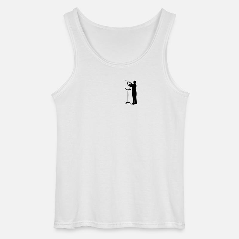 Dirigent - Gildan Männer Tank Top - Weiß