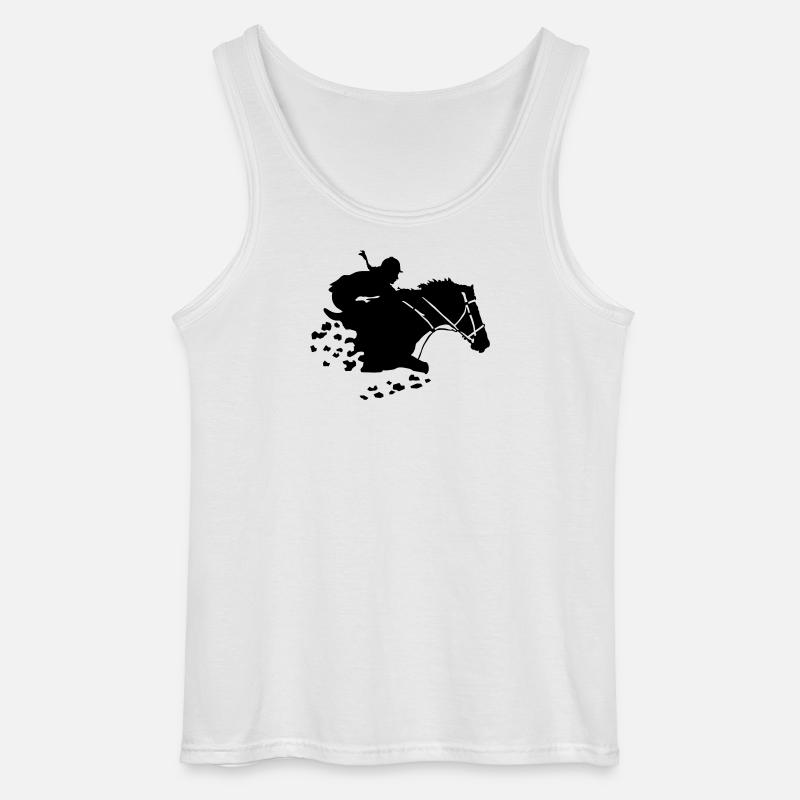 Reiterin - Gildan Männer Tank Top - Weiß