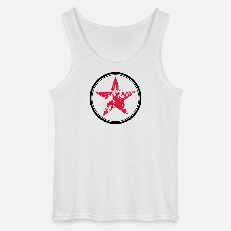 Stern - Gildan Männer Tank Top - Weiß