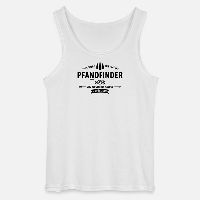 Pfadfinder wird zum Pfandfinder - Gildan Männer Tank Top - Weiß