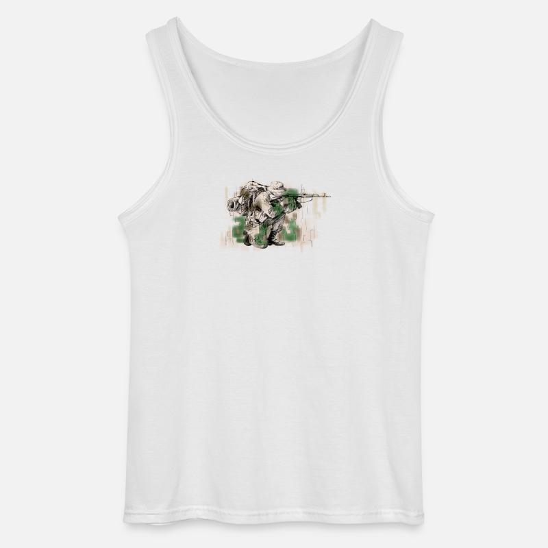 Special Forces - Gildan Männer Tank Top - Weiß