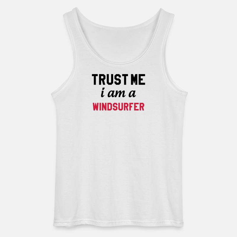 Windsurfen / Windsurfer / Windsurf / Windsurfing - Gildan Männer Tank Top - Weiß