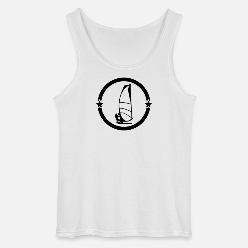 Windsurfen / Windsurfer / Windsurf / Windsurfing - Gildan Männer Tank Top - Weiß