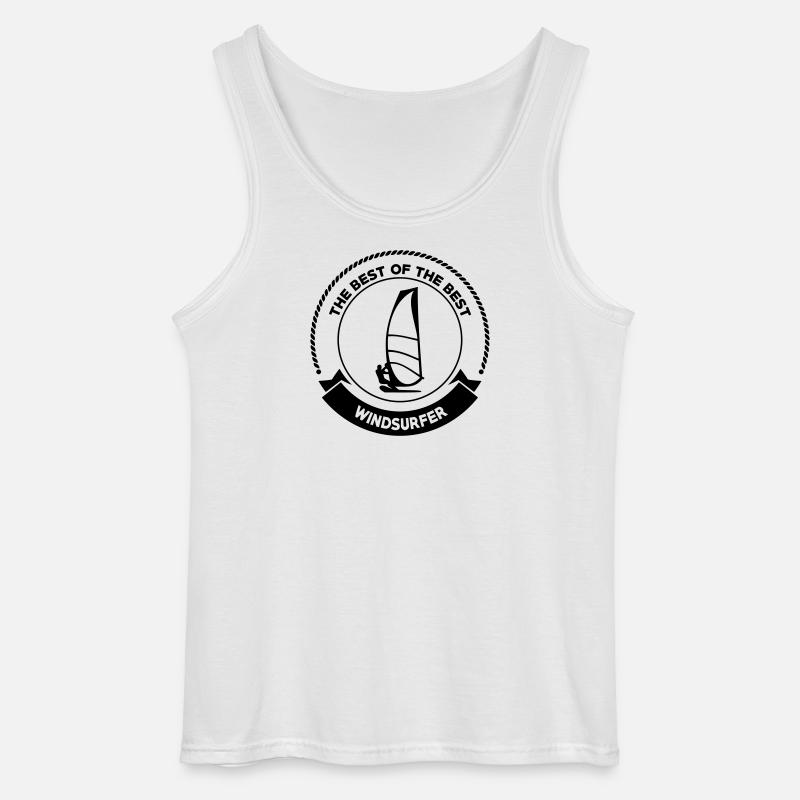 Windsurfen / Windsurfer / Windsurf / Windsurfing - Gildan Männer Tank Top - Weiß