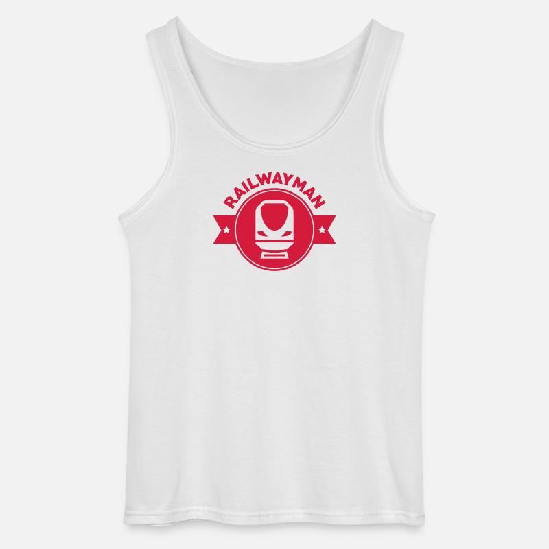 Eisenbahner / Eisenbahnen / Eisenbahn / Bahn - Gildan Männer Tank Top - Weiß
