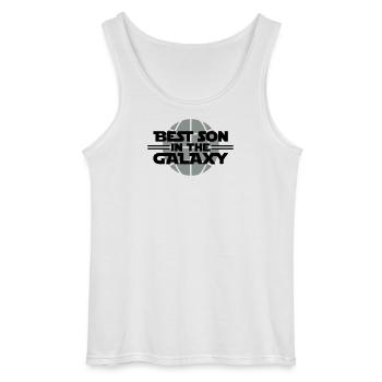 Best Son In The Galaxy - Gildan Men’s Tank Top - white - Front - AI Model Male 185 dark (185cm)