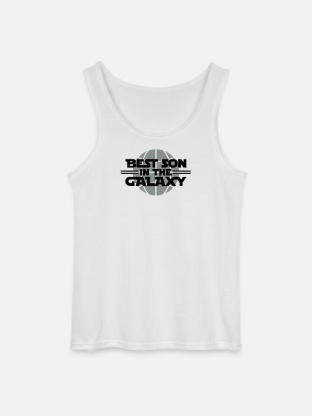 Best Son In The Galaxy - Gildan Men’s Tank Top - white