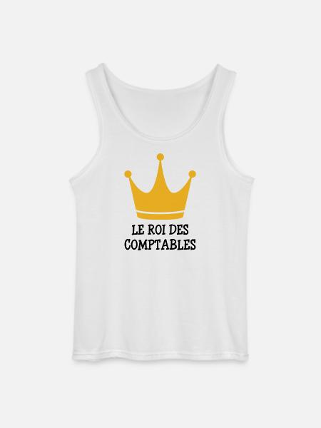 Accountant / Accounting / Comptable / Comptabilité - Gildan Men’s Tank Top - white