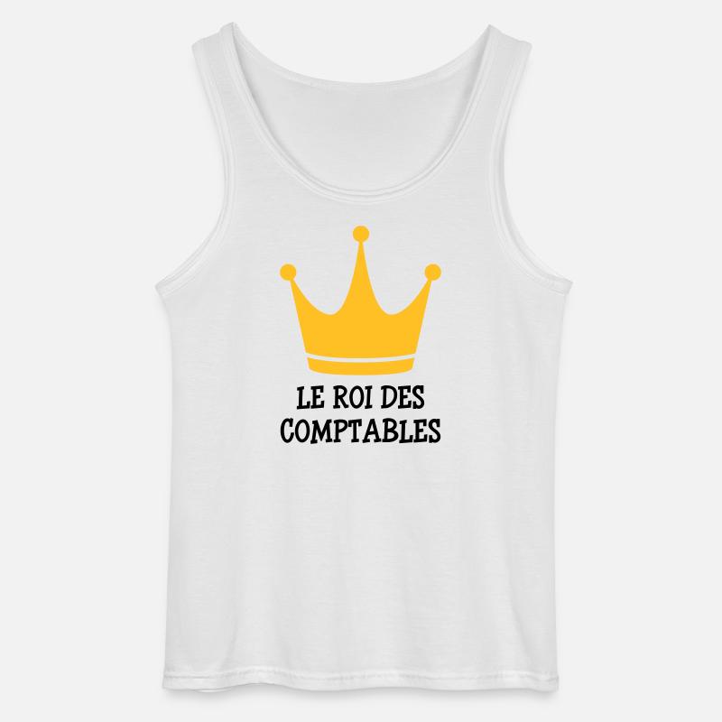 Accountant / Accounting / Comptable / Comptabilité - Gildan Men’s Tank Top - white