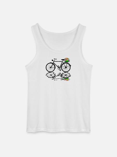bicyclette - Débardeur Gildan Homme - blanc