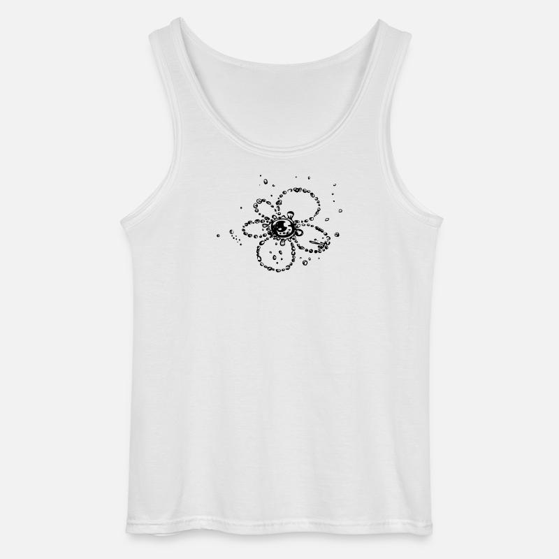 Water splash, Blume aus Wassertropfen - Gildan Männer Tank Top - Weiß