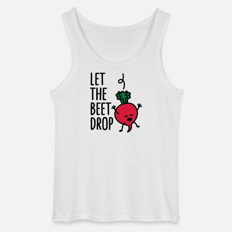 Let the beet drop - Gildan Männer Tank Top - Weiß
