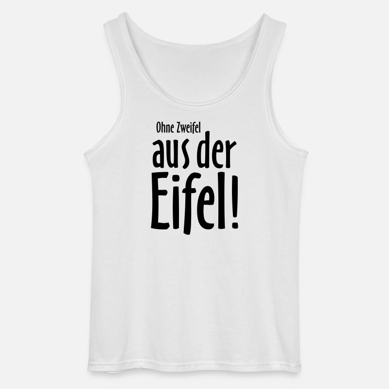 Ohne Zweifel aus der Eifel - Gildan Männer Tank Top - Weiß