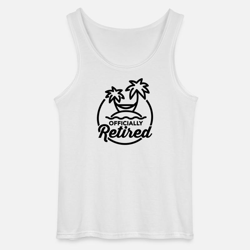 Officially retired - Gildan Männer Tank Top - Weiß