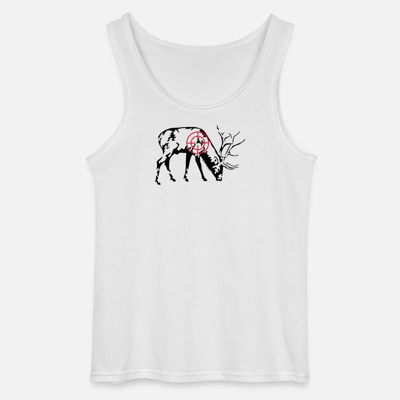 Äsender Hirsch - Gildan Männer Tank Top - Weiß