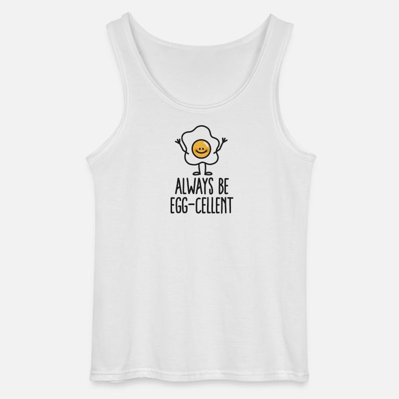 Always be egg-cellent - Gildan Männer Tank Top - Weiß