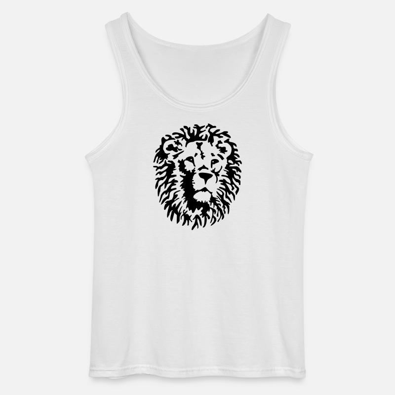 Loewe Raubkatze - Gildan Männer Tank Top - Weiß