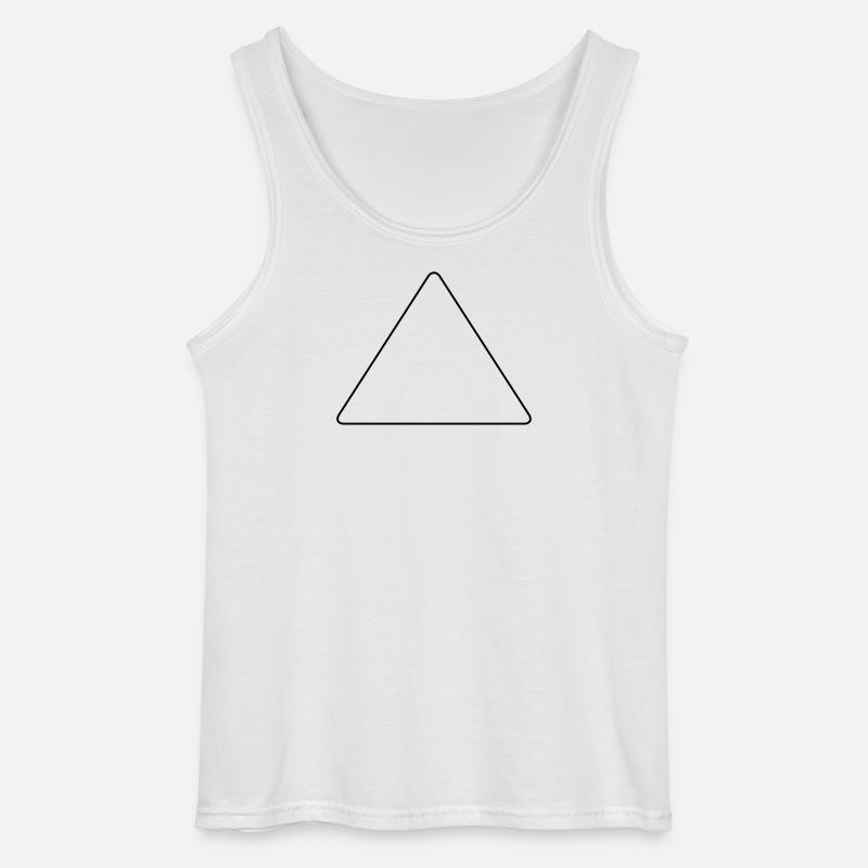 Dreieck mit abgerundeten Ecken - Gildan Männer Tank Top - Weiß