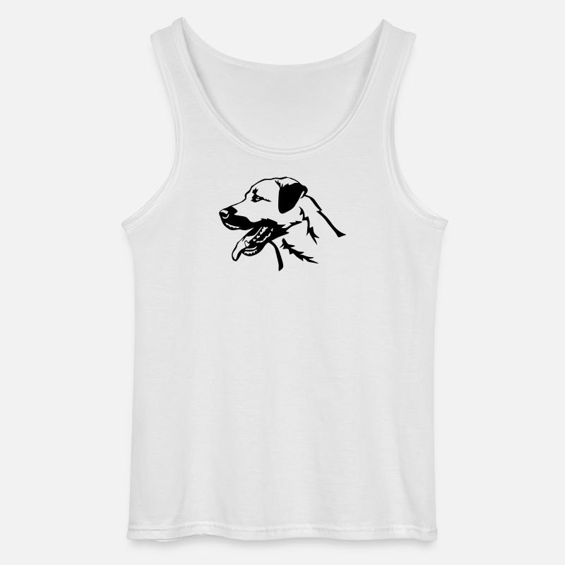 Kangal head - Gildan Men’s Tank Top - white