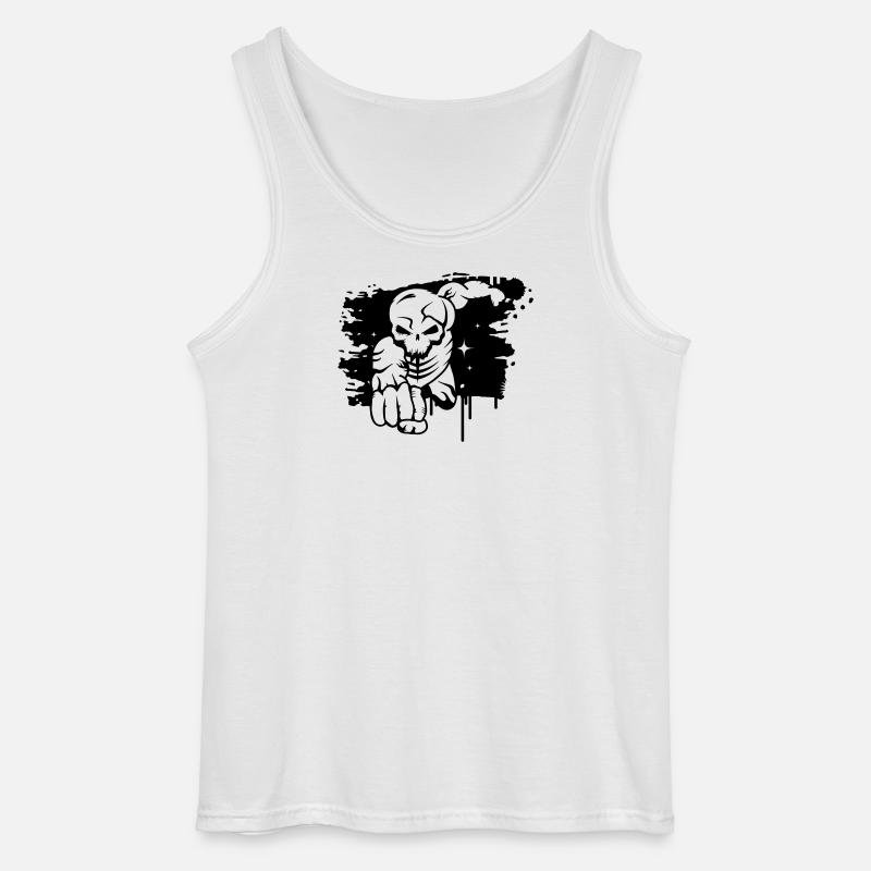 Ein toter Superheld Graffiti - Gildan Männer Tank Top - Weiß