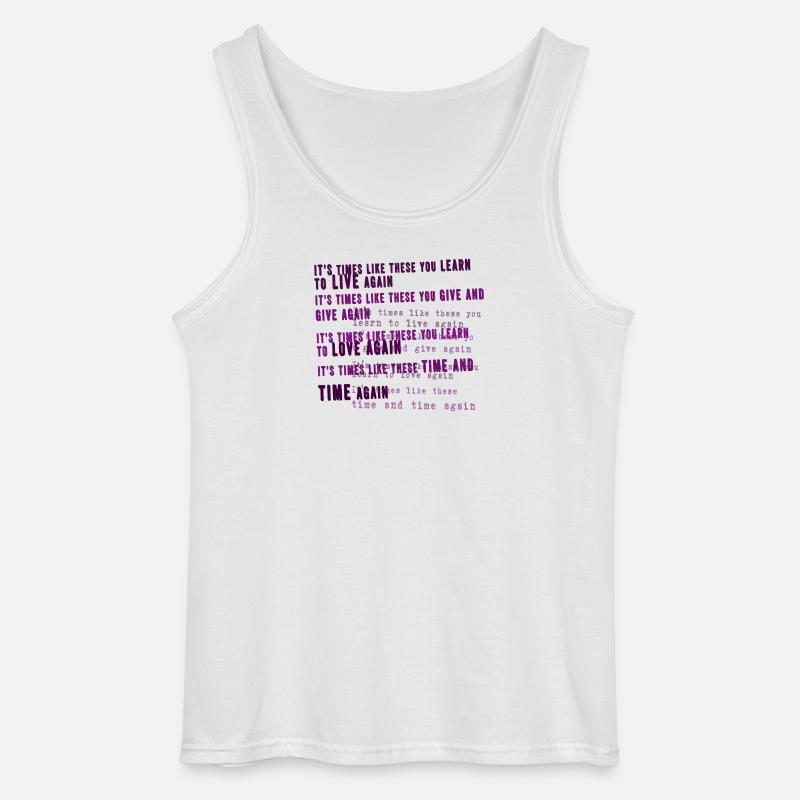 Foo Fighters Lyrik - Gildan Männer Tank Top - Weiß