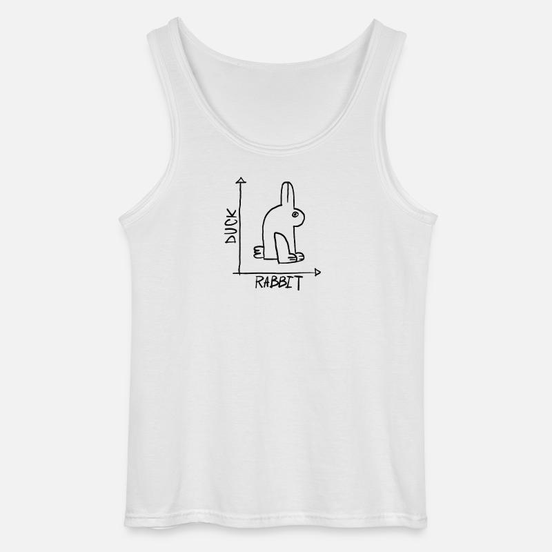 Ente oder Hase - Gildan Männer Tank Top - Weiß