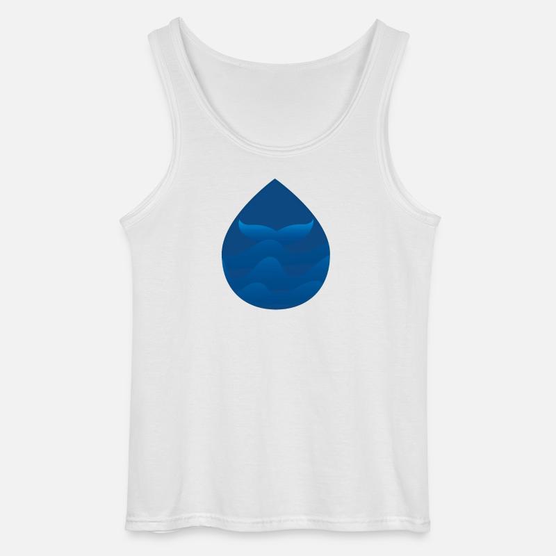 In die Tiefe tauchen - Gildan Männer Tank Top - Weiß