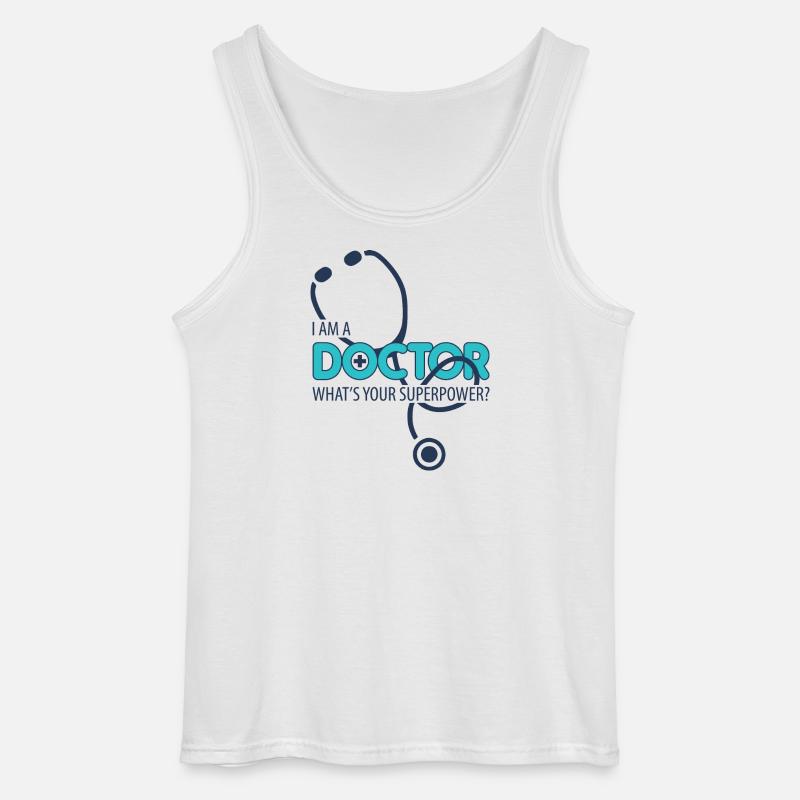 Ich bin ein Arzt - Gildan Männer Tank Top - Weiß