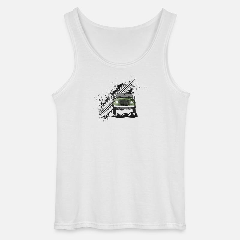 Defender Splash Front - Gildan Männer Tank Top - Weiß