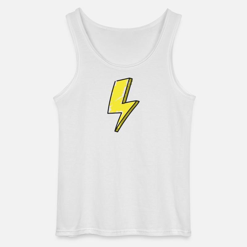 Blitz - Illustration - Gildan Männer Tank Top - Weiß