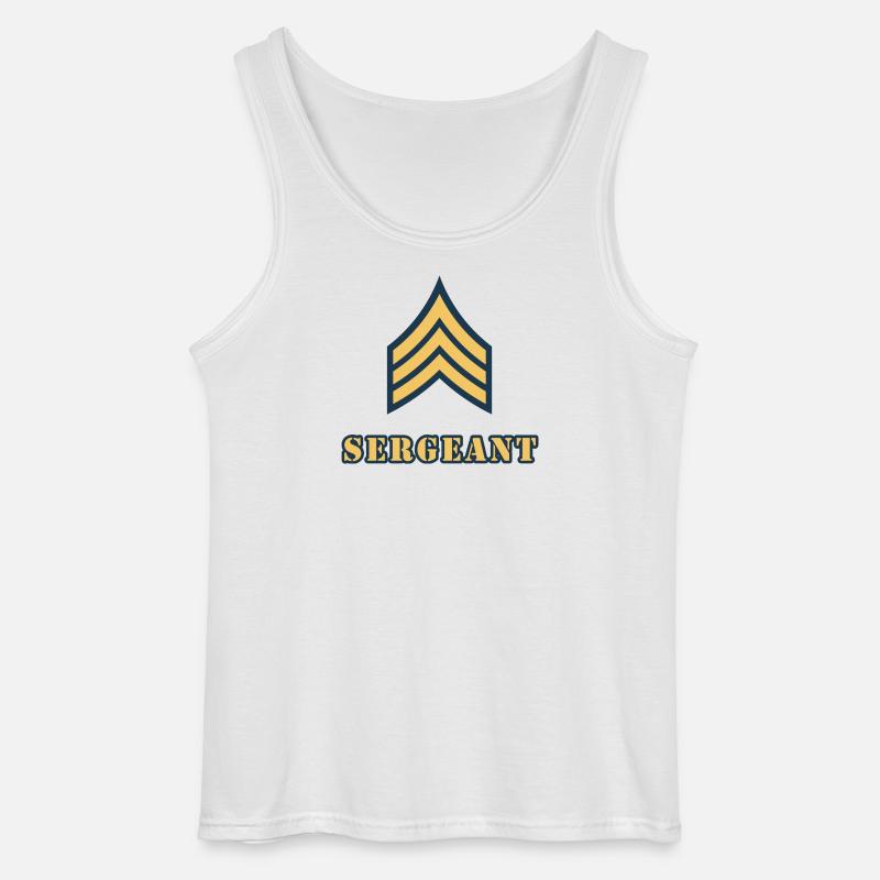 Sergeant - Gildan Männer Tank Top - Weiß
