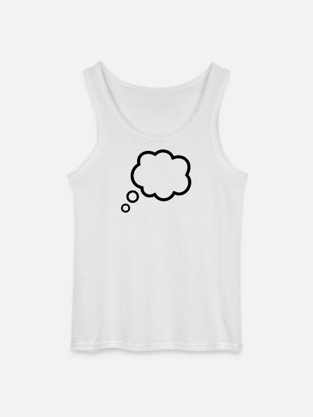 Thinking Bubble Comic Pensée Bulle Bulle Pensées - Débardeur Gildan Homme - blanc
